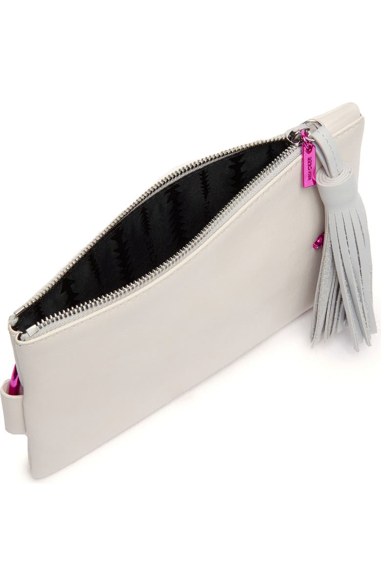 Thacker Nolita Ring Handle Leather Clutch, Alternate, color,