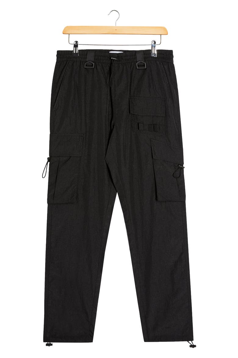 Tech Skinny Fit Cargo Pants, Alternate, color, BLACK