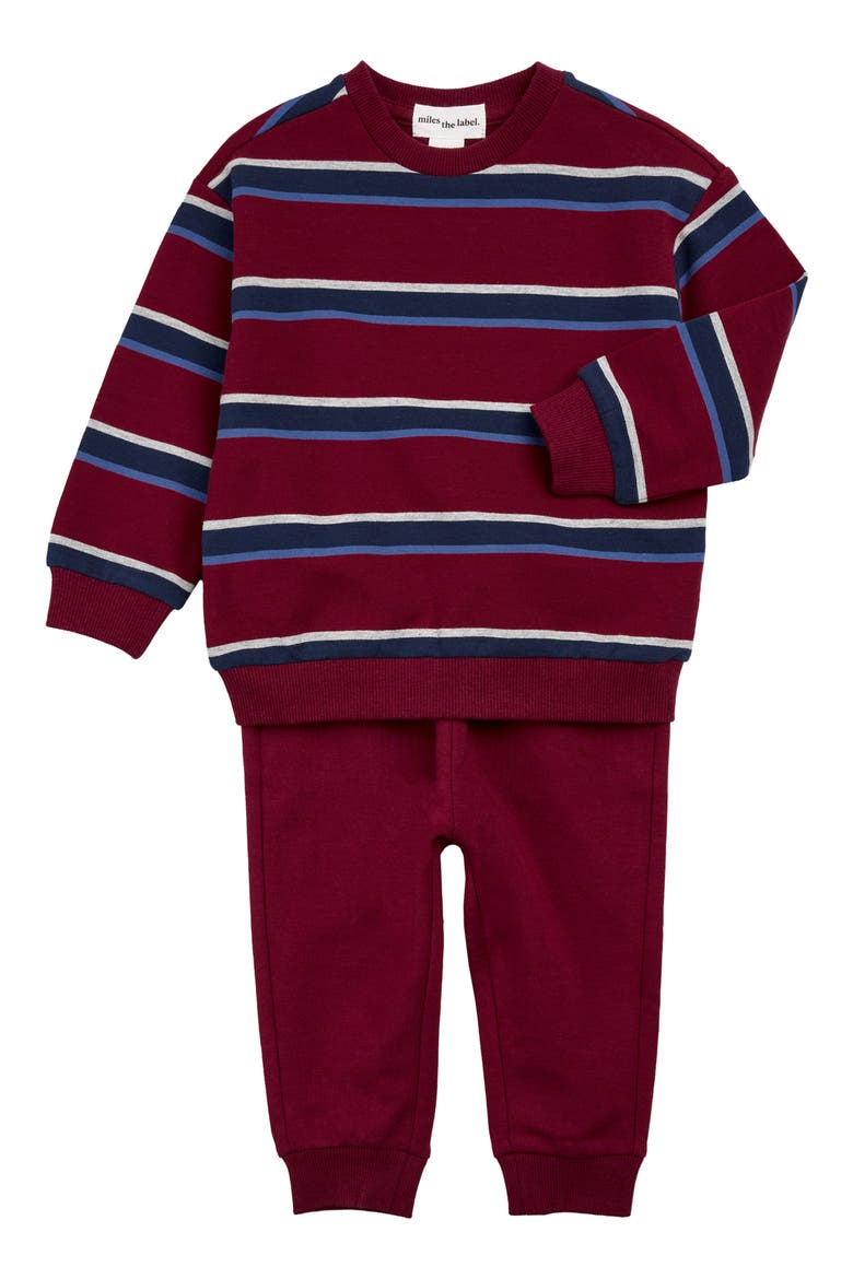 Kids' 2-Piece Sweatshirt & Joggers Set, Main, color, BURGUNDY