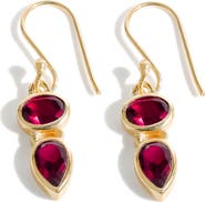 YS GEMS Goldtone Drop Earrings
