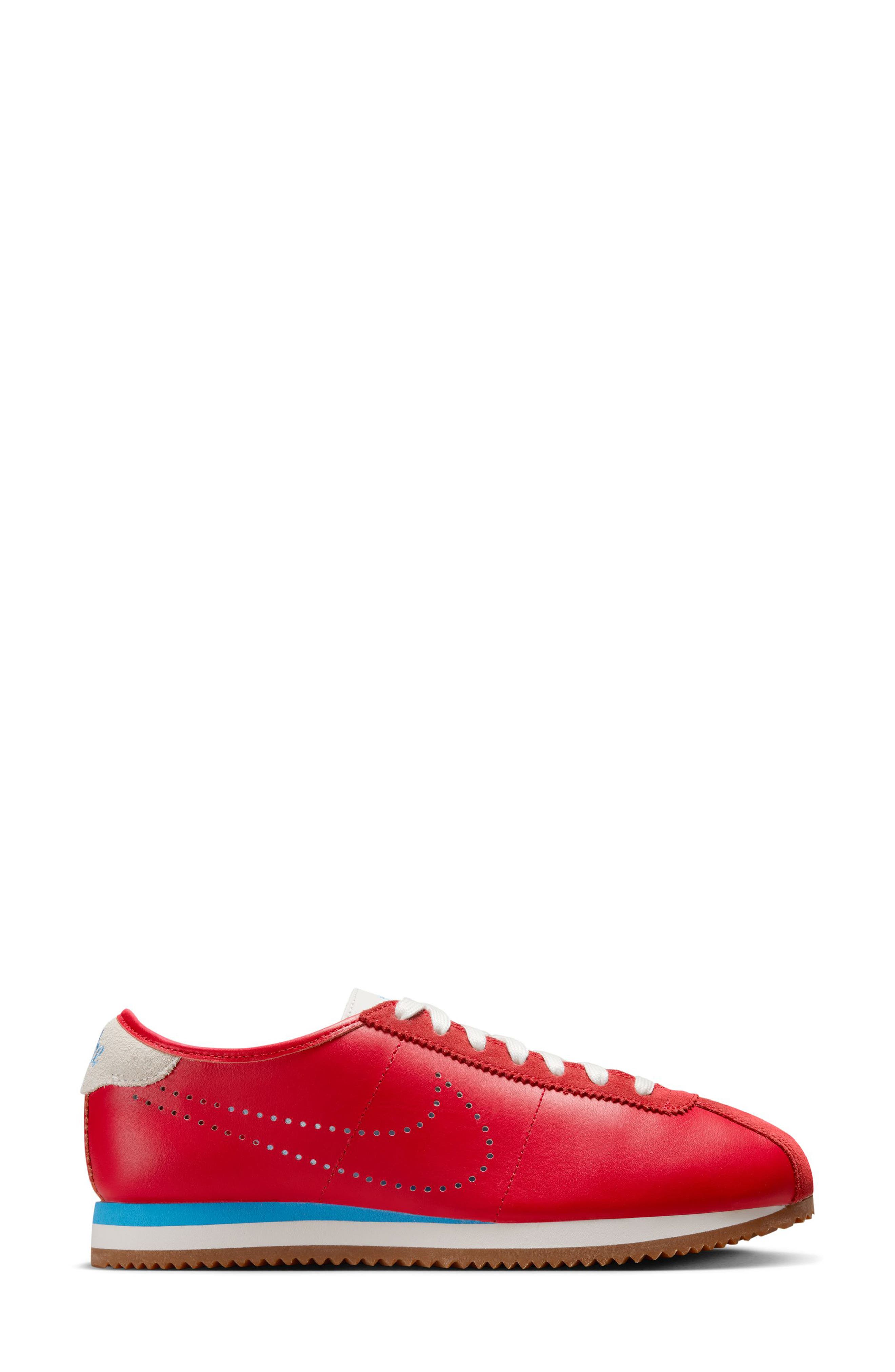Nike Cortez Leather Sneaker, Alternate, color, Unviversity Red/ Unvivers Blue