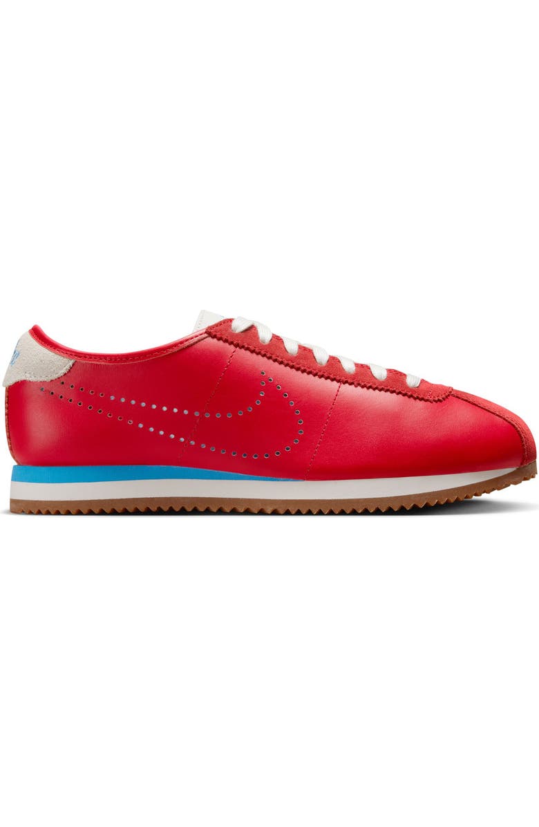 Nike Cortez Leather Sneaker, Alternate, color, Unviversity Red/ Unvivers Blue