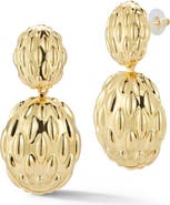 SPHERA MILANO Bold Textured Orb Drop Earrings