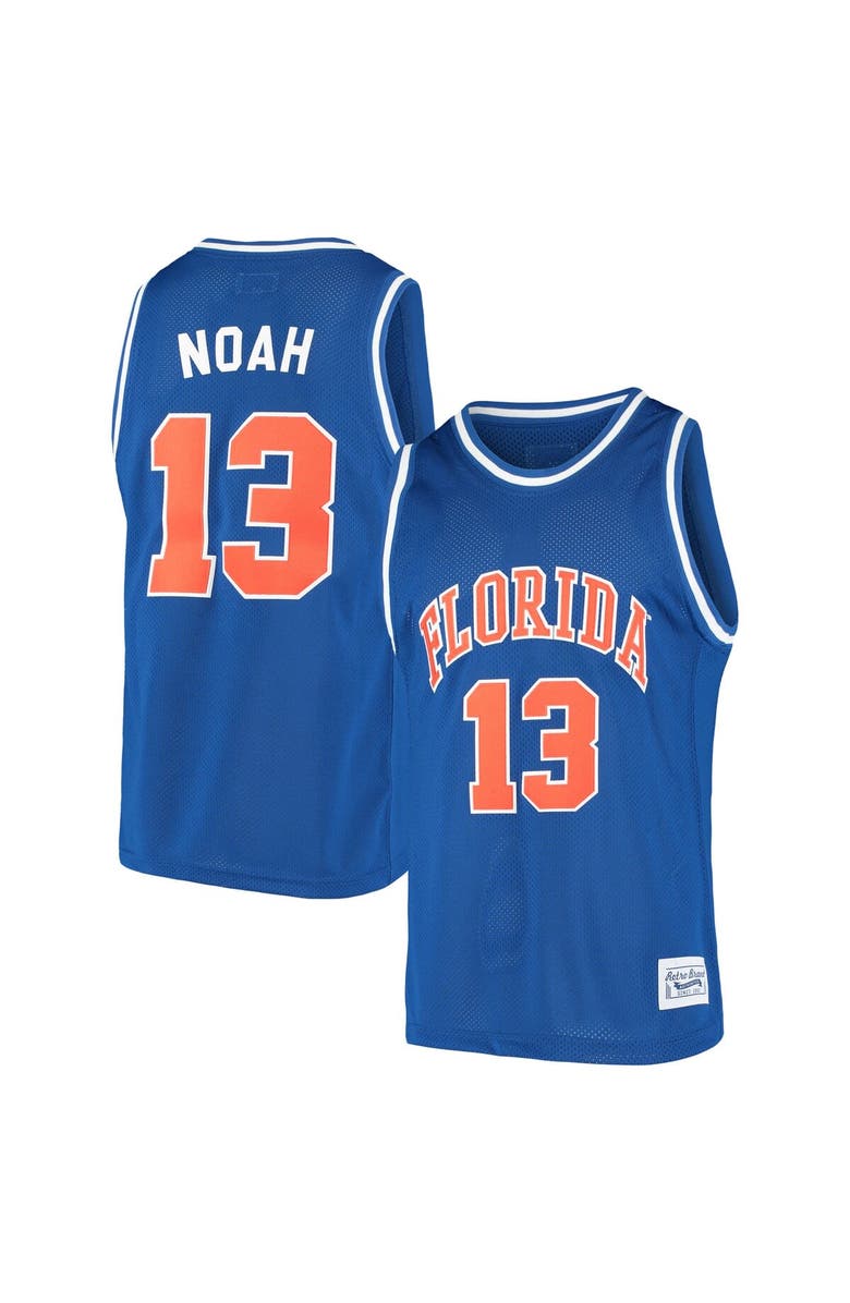 Retro Brand Men's Original Retro Brand Joakim Noah Royal Florida Gators Alumni Basketball Jersey, Main, color, 