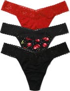 Hanky Panky DreamEase™ Assorted 3-Pack Original Rise Thongs