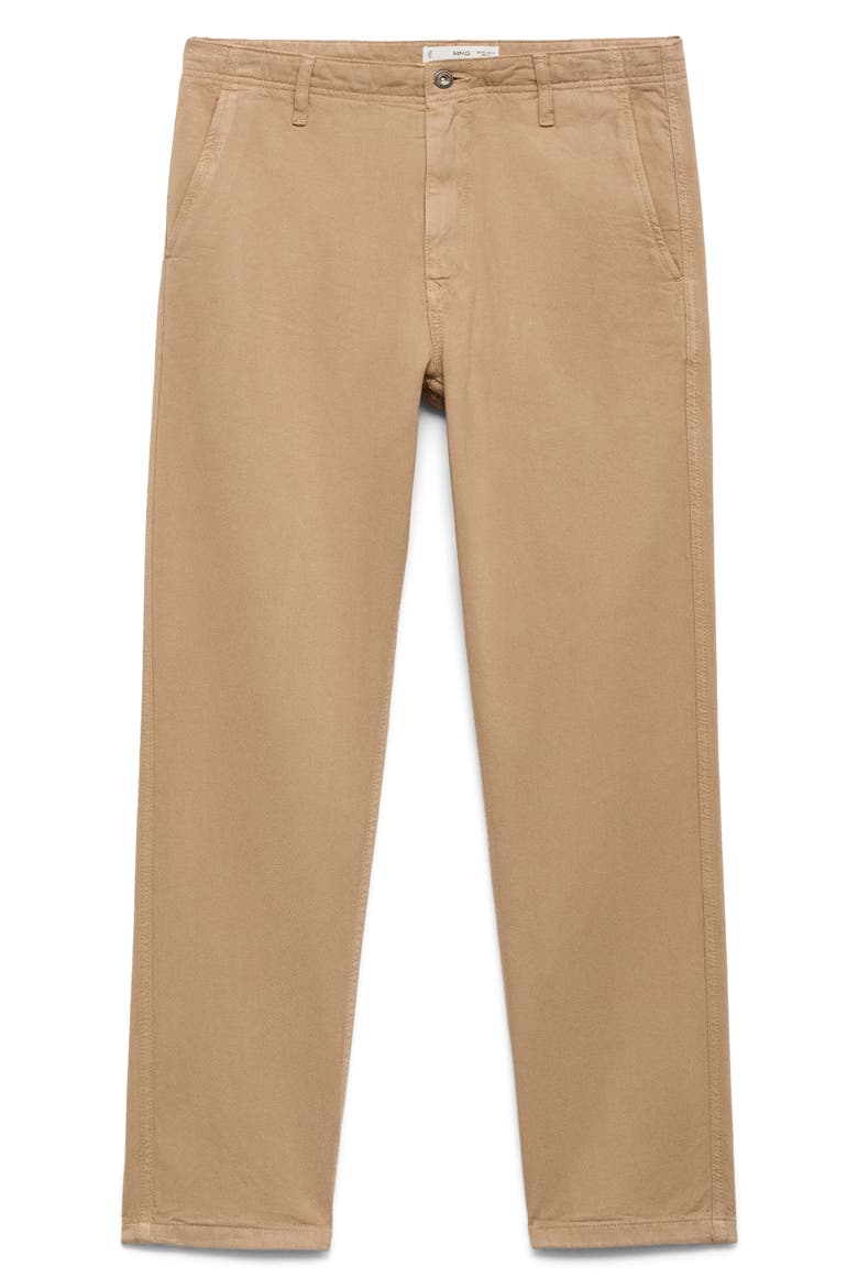 Slant Pocket Straight Leg Jeans, Alternate, color, BEIGE