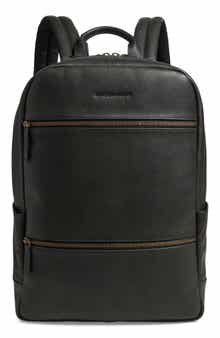 Johnston & Murphy Pebble Leather Backpack