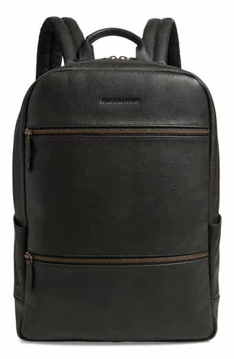 Johnston & Murphy Pebble Leather Backpack