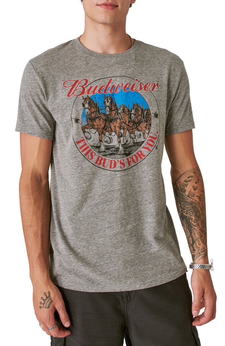 Lucky Brand Budweiser Clydesdale Graphic T-Shirt, Main, color, 