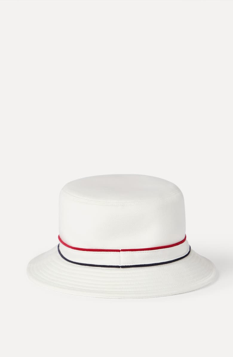 Brunello Cucinelli Bucket hat with logo, Alternate, color, White