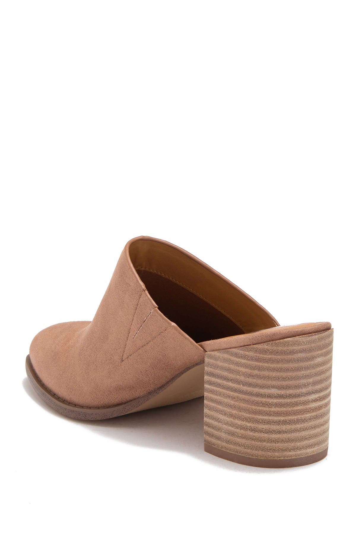 Tendle Block Heel Mule, Alternate, color, NUDE SUEDE