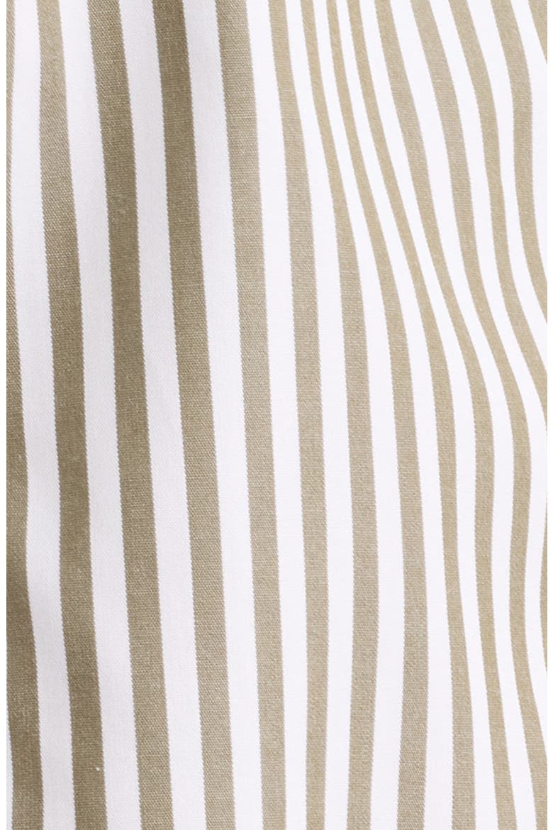 Dustin Striped Cotton Poplin Shirt, Alternate, color, OLIVE STRIPE