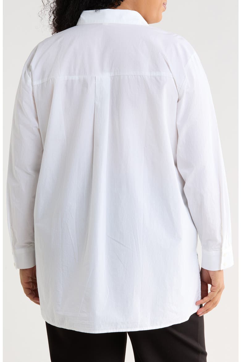 Classic Collar Cotton Shirt, Alternate, color, WHITE