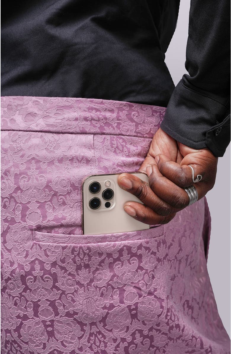 WILDFANG The Empower Jacquard Slim Crop Pant, Alternate, color, Mauve