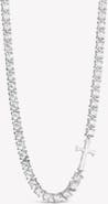 Rizen Jewelry Luminous Cross Tennis Necklace
