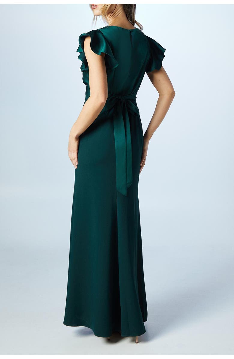 Coast V-Neck Angel Short Sleeve Maxi Dress, Alternate, color, Emerald