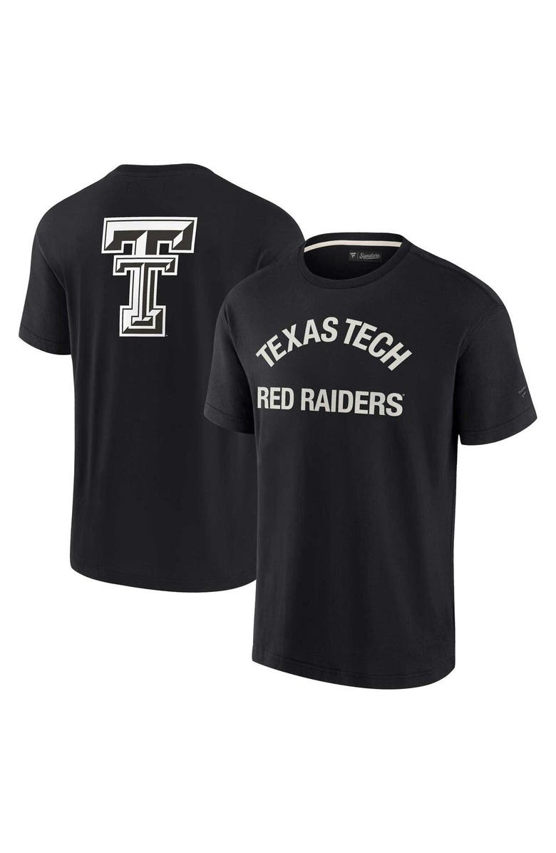 Fanatics Signature Unisex Fanatics Signature Black Texas Tech Red Raiders Elements Super Soft Short Sleeve T-Shirt, Main, color, Black