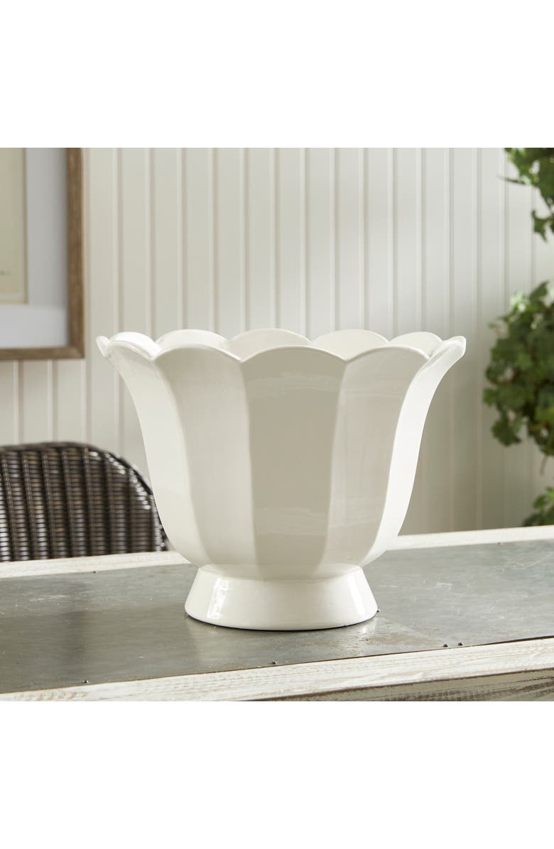 Napa Home & Garden Mirabelle Fluted Cachepot Large, Alternate, color, White