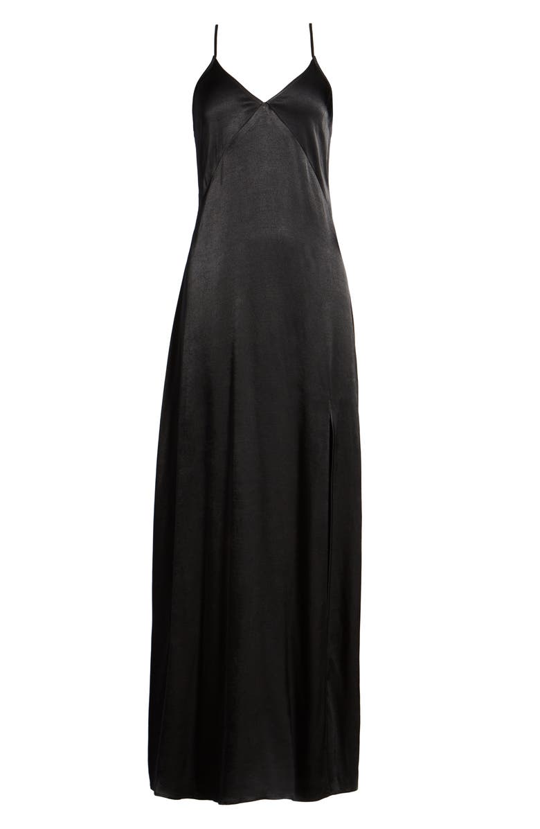 Leith Satin Maxi Dress, Alternate, color, 