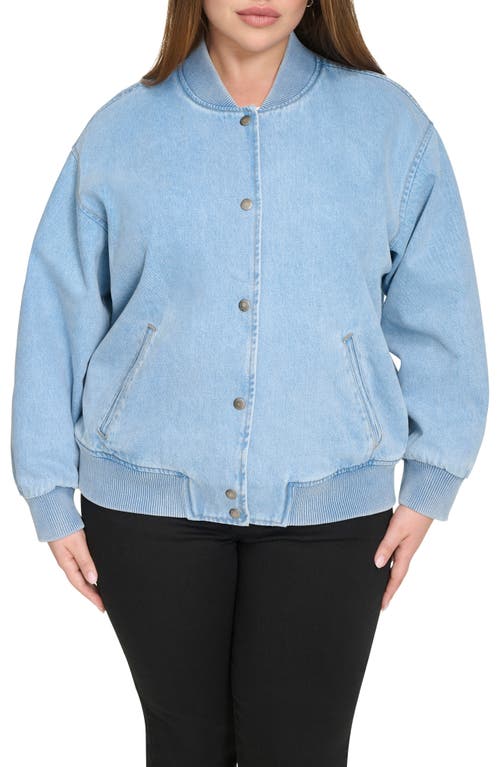 Levi's Varsity Bomber Jacket In Lt Wash De