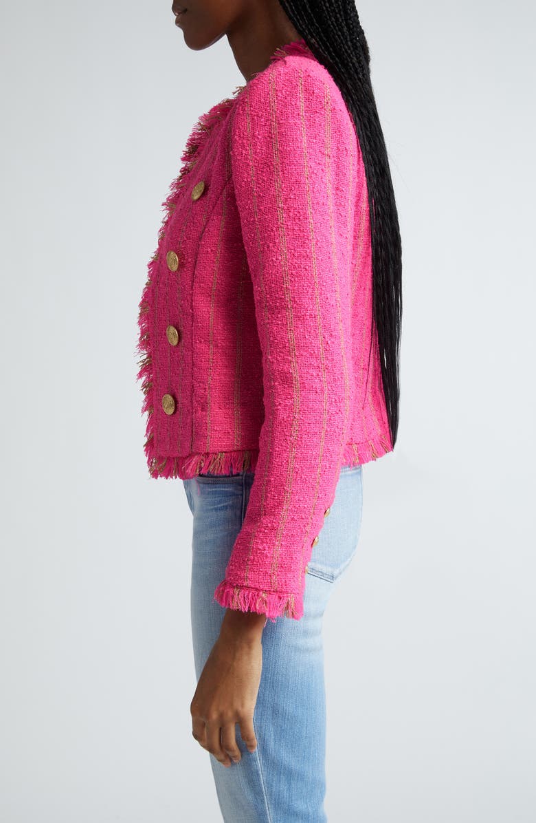 L'AGENCE Tinlee Tweed Jacket, Alternate, color, 