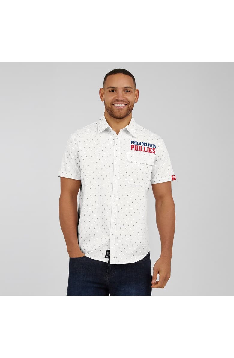 Darius Rucker Collection by Fanatics Men's Darius Rucker Collection by Fanatics Cream Philadelphia Phillies Printed Button-Down Shirt, Alternate, color, Cream