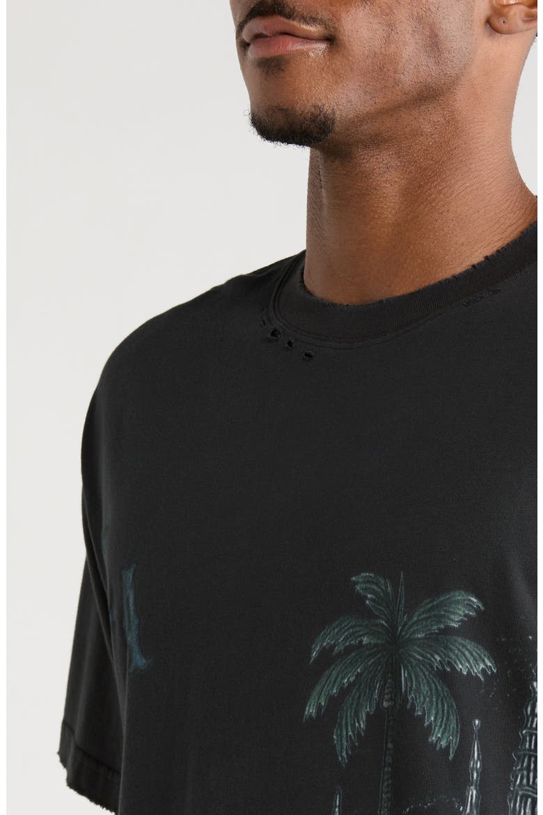 All Over Los Angeles Cotton Graphic T-Shirt, Alternate, color, BLACK