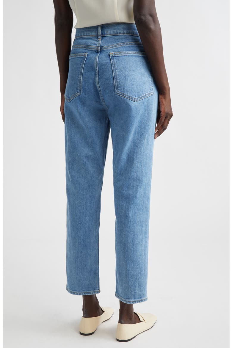 Isabel High Waist Ankle Straight Leg Jeans, Alternate, color, LIGHT DENIM WASH