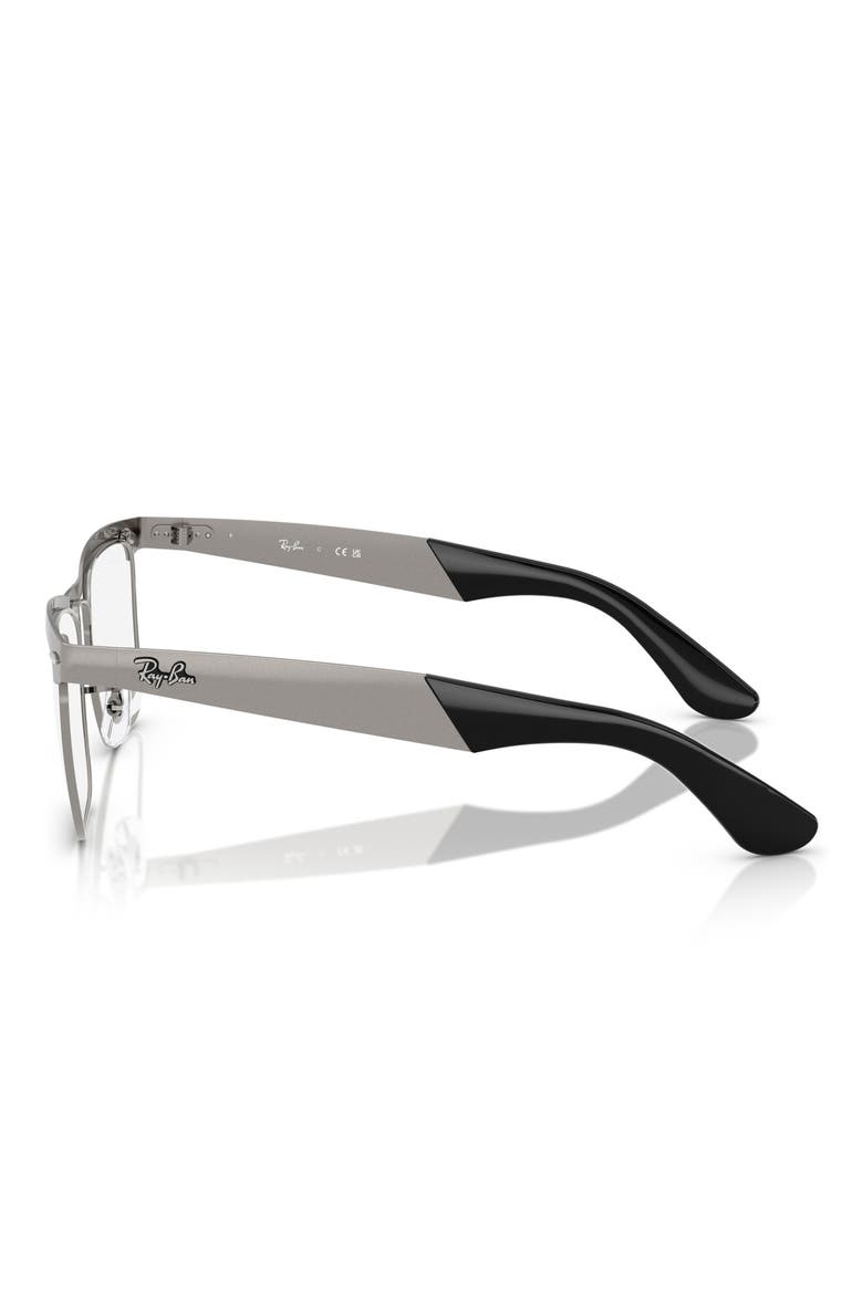 53mm Square optical glasses, Alternate, color, GUNMETAL
