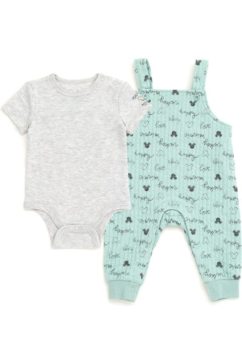 Mickey Mouse & Friends 2-Piece Bodysuit and Overalls Set