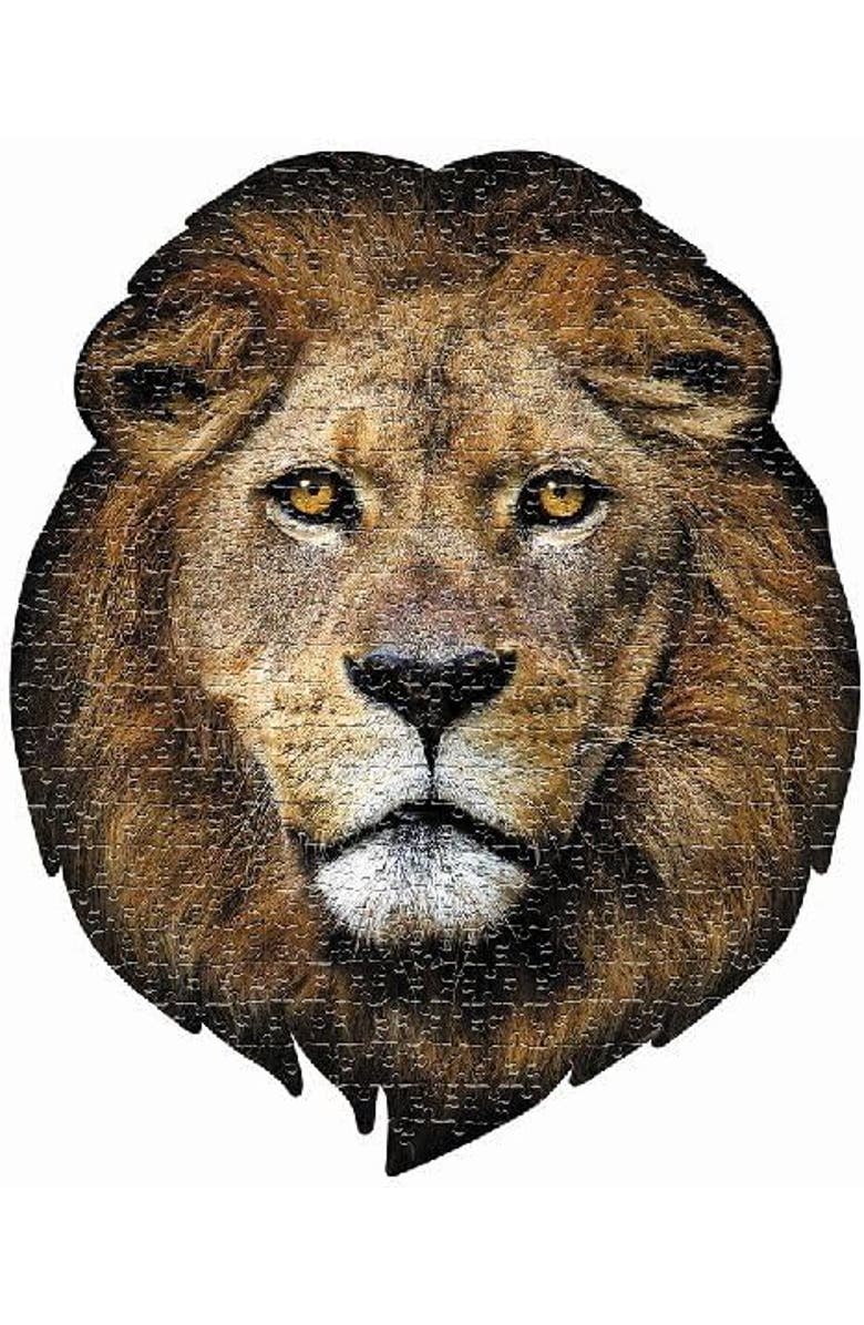 Madd Capp I Am Lion 550 Pieces Animal Shaped Jigsaw Puzzle, Alternate, color, Multicolored