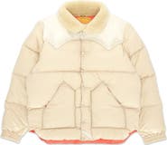 Fortela Christy Shearling Collar Nylon Jacket