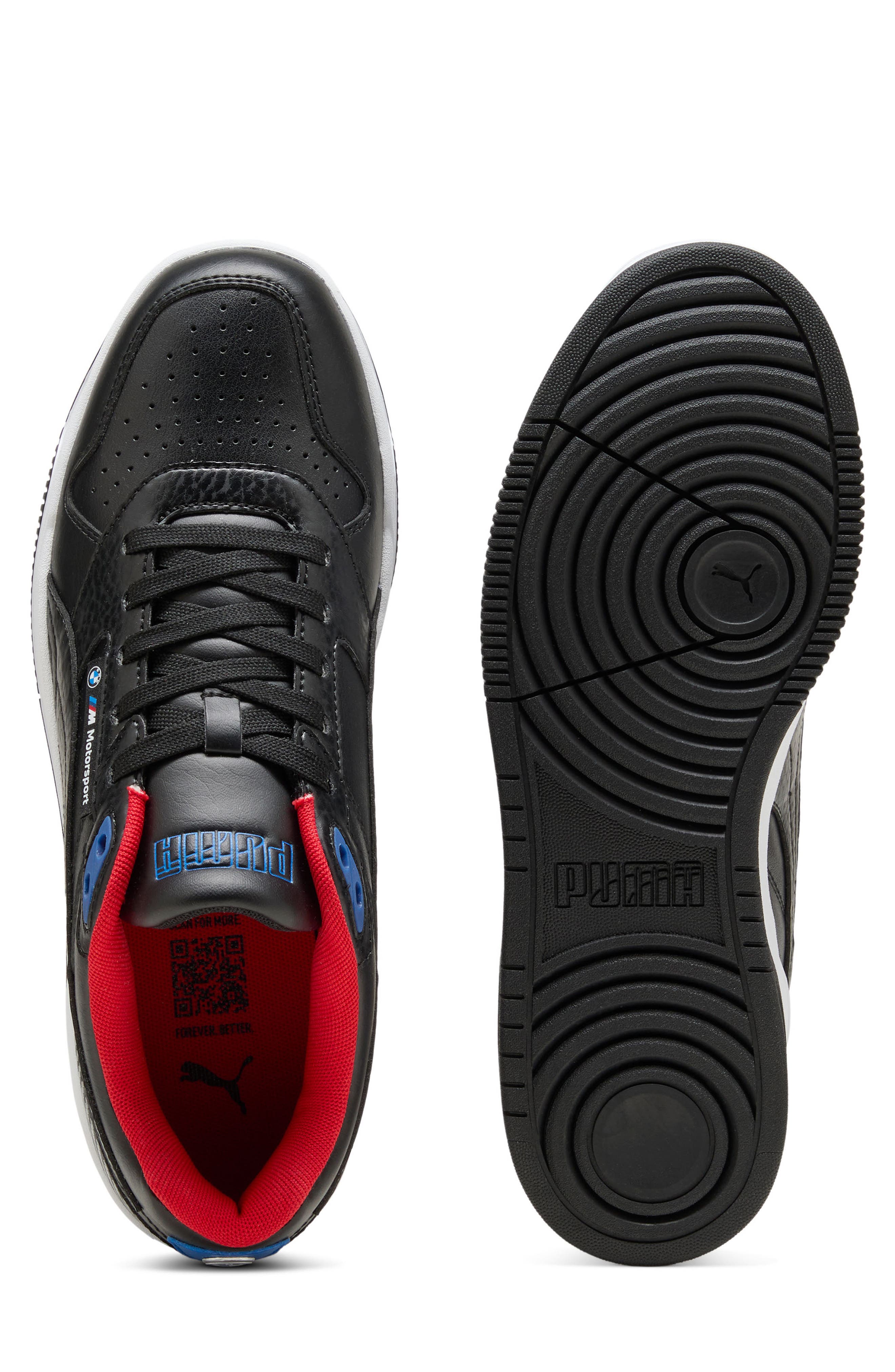 BMW M Motorsport RBD Drive Low Sneaker, Alternate, color, PUMA BLACK/ PUMA WHITE