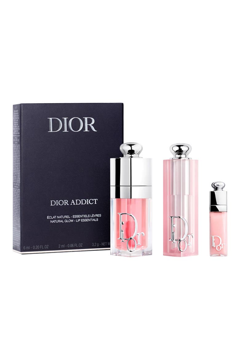 'Dior Addict Natural Glow Lip Essentials 3-Piece Set, Main, color, NO COLOR