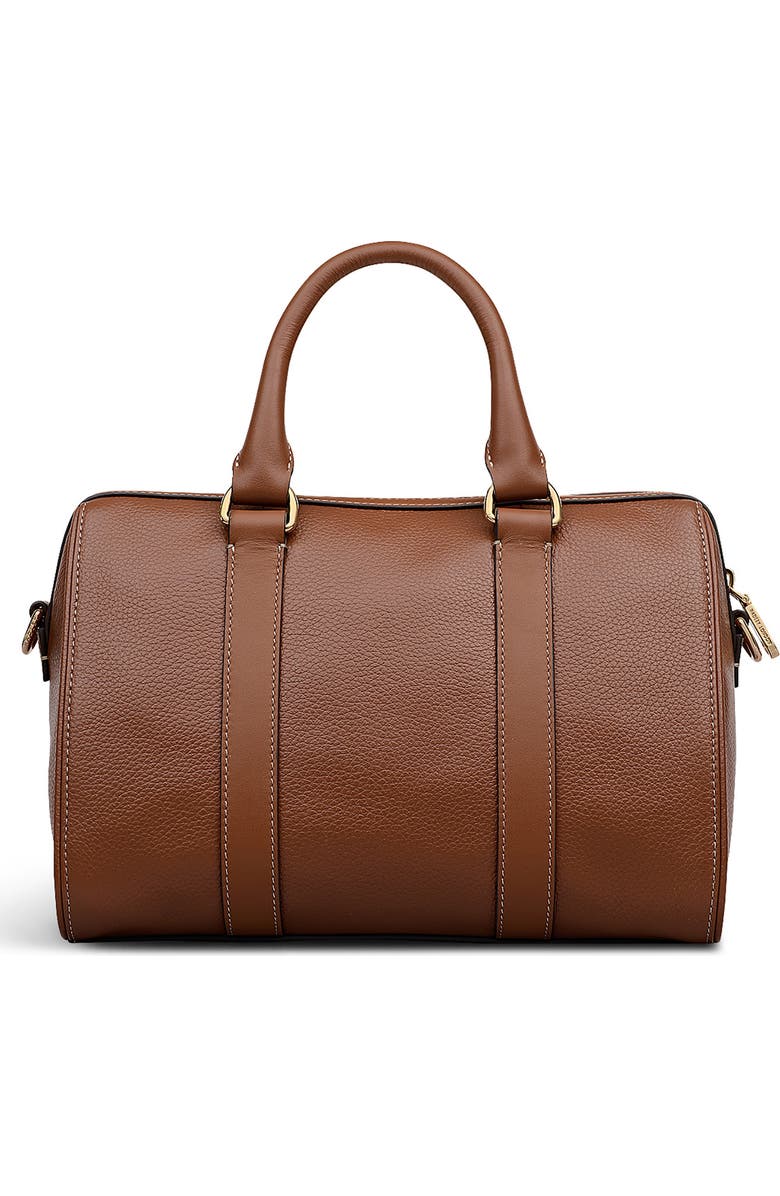 Radley Noble Alley Medium Ziptop Satchel Bag, Alternate, color, Cognac