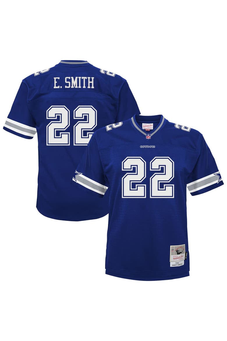 Preschool Mitchell & Ness Emmitt Smith Navy Dallas Cowboys 1996 Retired Player Legacy Jersey, Main, color, Navy