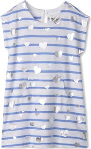 Hatley Kids' Heart Stripes Terry Dress