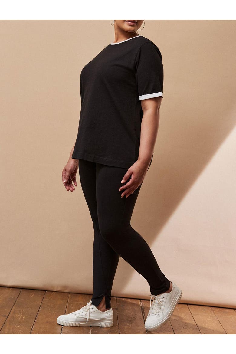 Contrast T-Shirt, Alternate, color, Black
