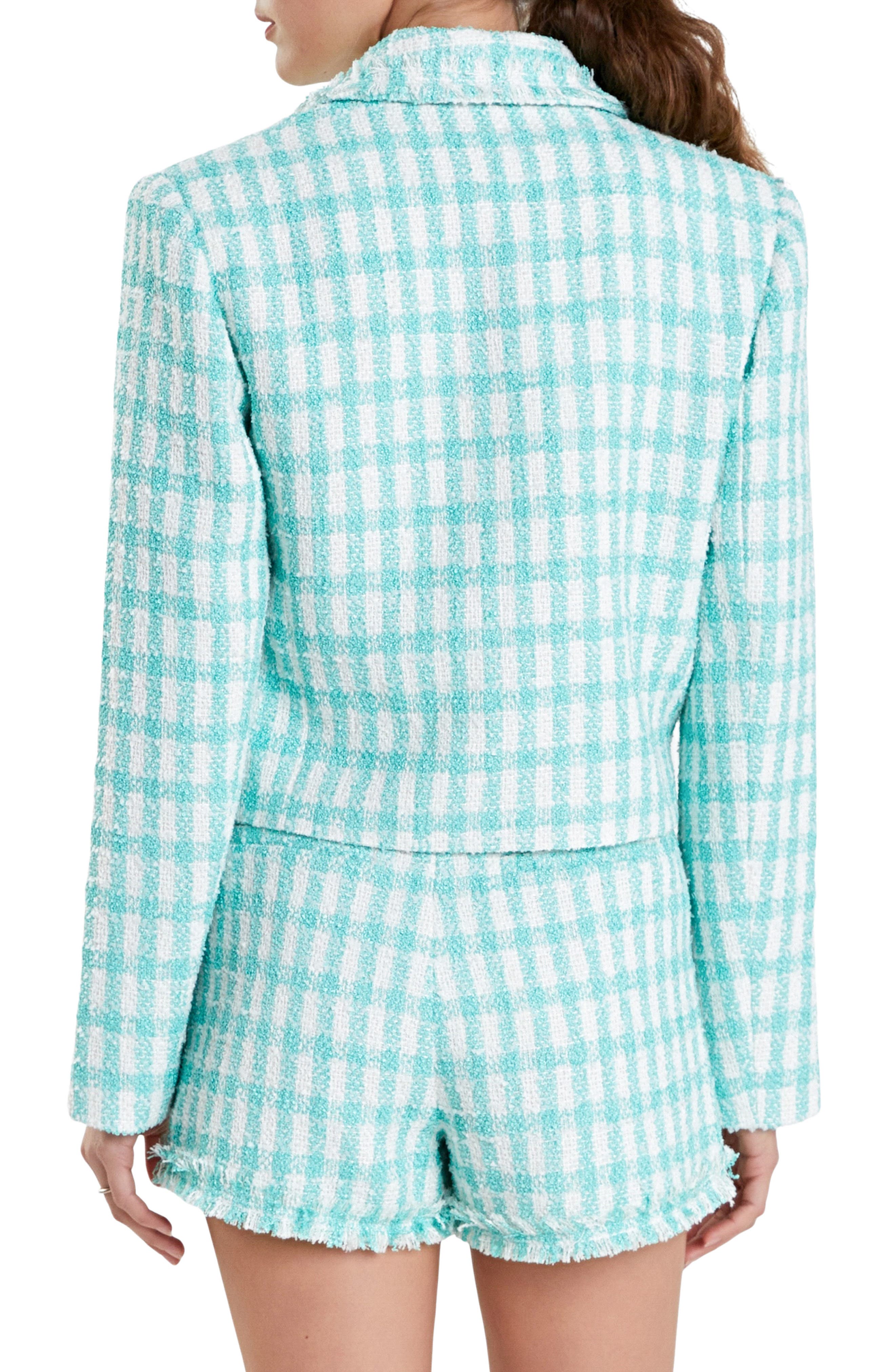 Check Boucle Blazer - image 2