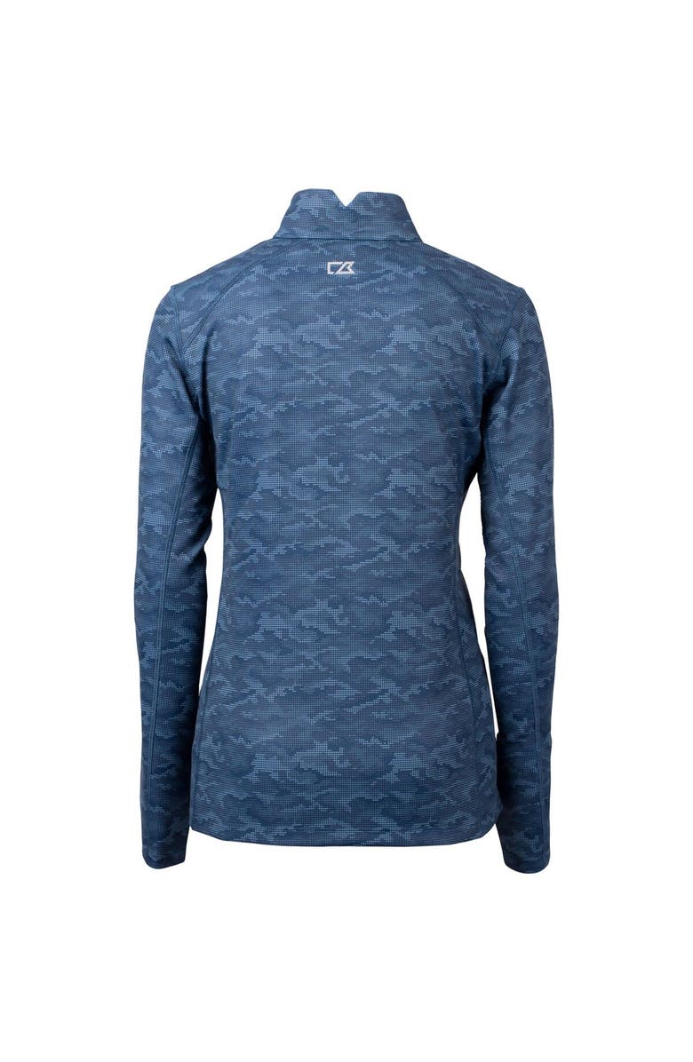 Cutter & Buck Women's Cutter & Buck  Navy Reading Fightin Phils Traverse Camo Stretch Quarter-Zip Pullover Top, Alternate, color, 