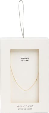 Argento Vivo Sterling Silver Station Bar Necklace