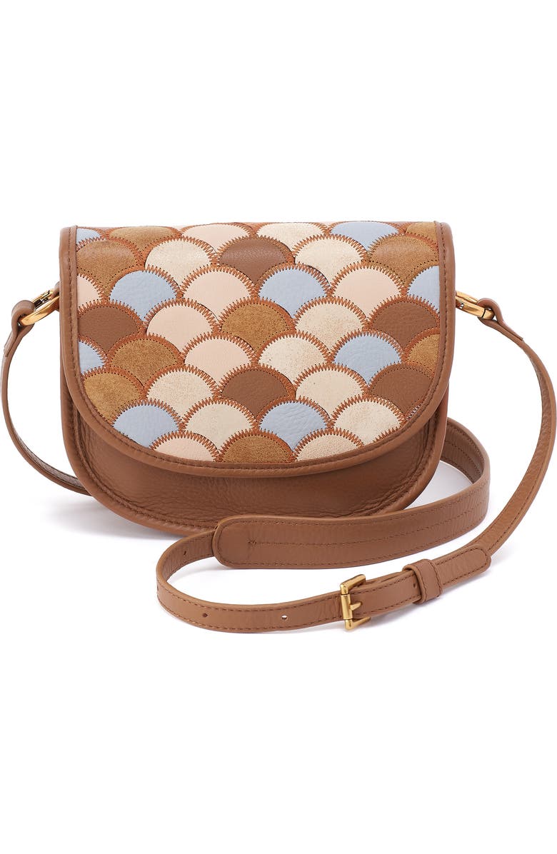 HOBO Small Kiva Leather Crossbody Bag, Main, color, Timber Brown