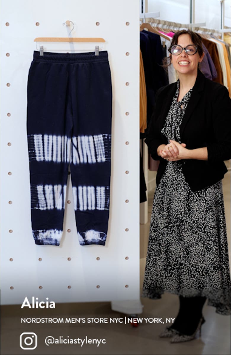(Re)sourced Cotton Tie Dye Retro Sweatpants, sales video thumbnail