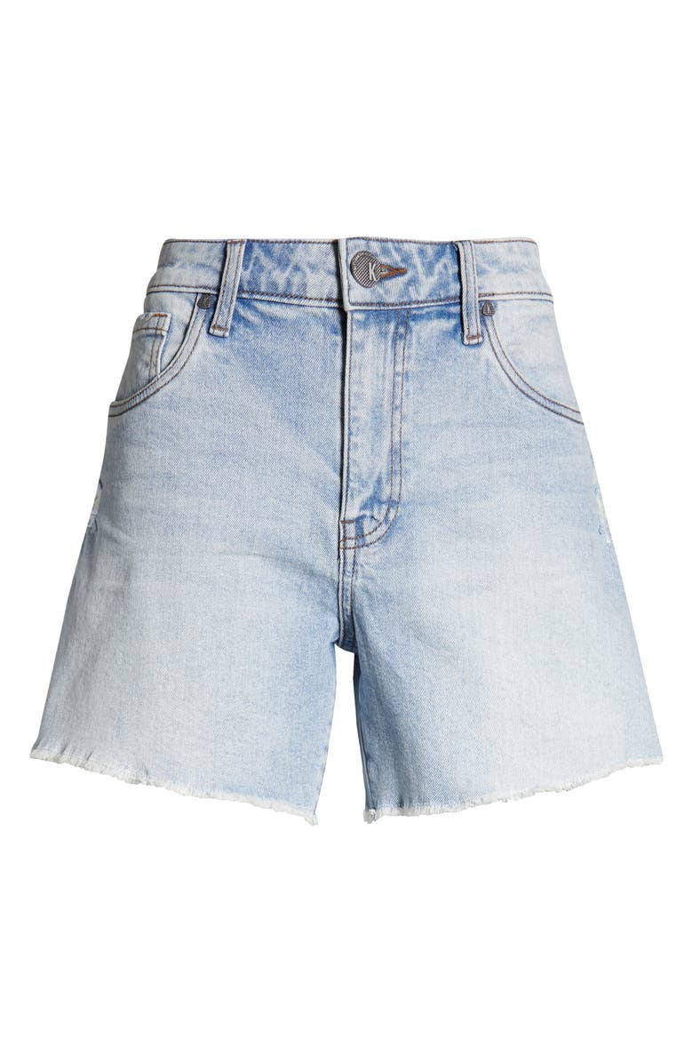 KUT from the Kloth Jane Fray Hem High Waist Denim Shorts, Alternate, color, 