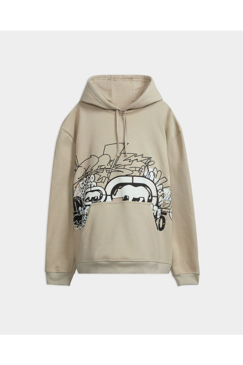 Graffiti Across the City Hoodie, Main, color, Beige