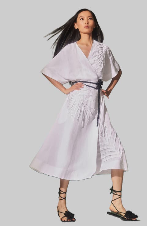 Linen Wrap Dress