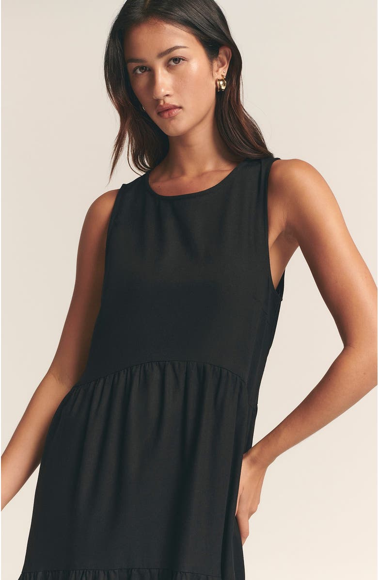 ST MRLO Remi Tiered Dress, Alternate, color, Black