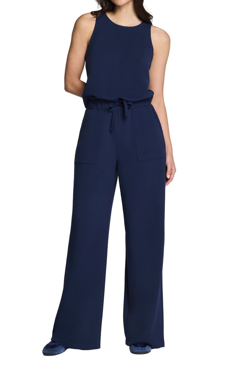 AirEssentials® French Rib Jumpsuit, Main, color, TIMELESS NAVY