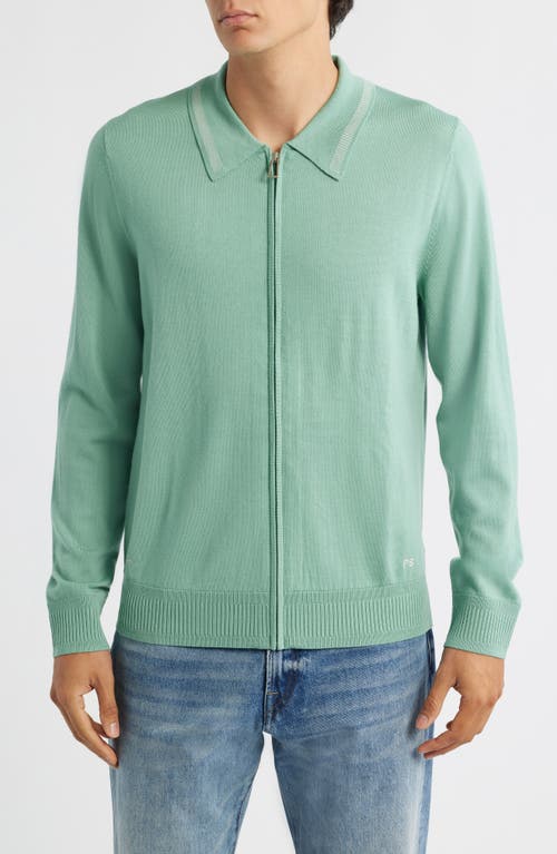 PS Paul Smith Merino Wool Zip Sweater in Green  product