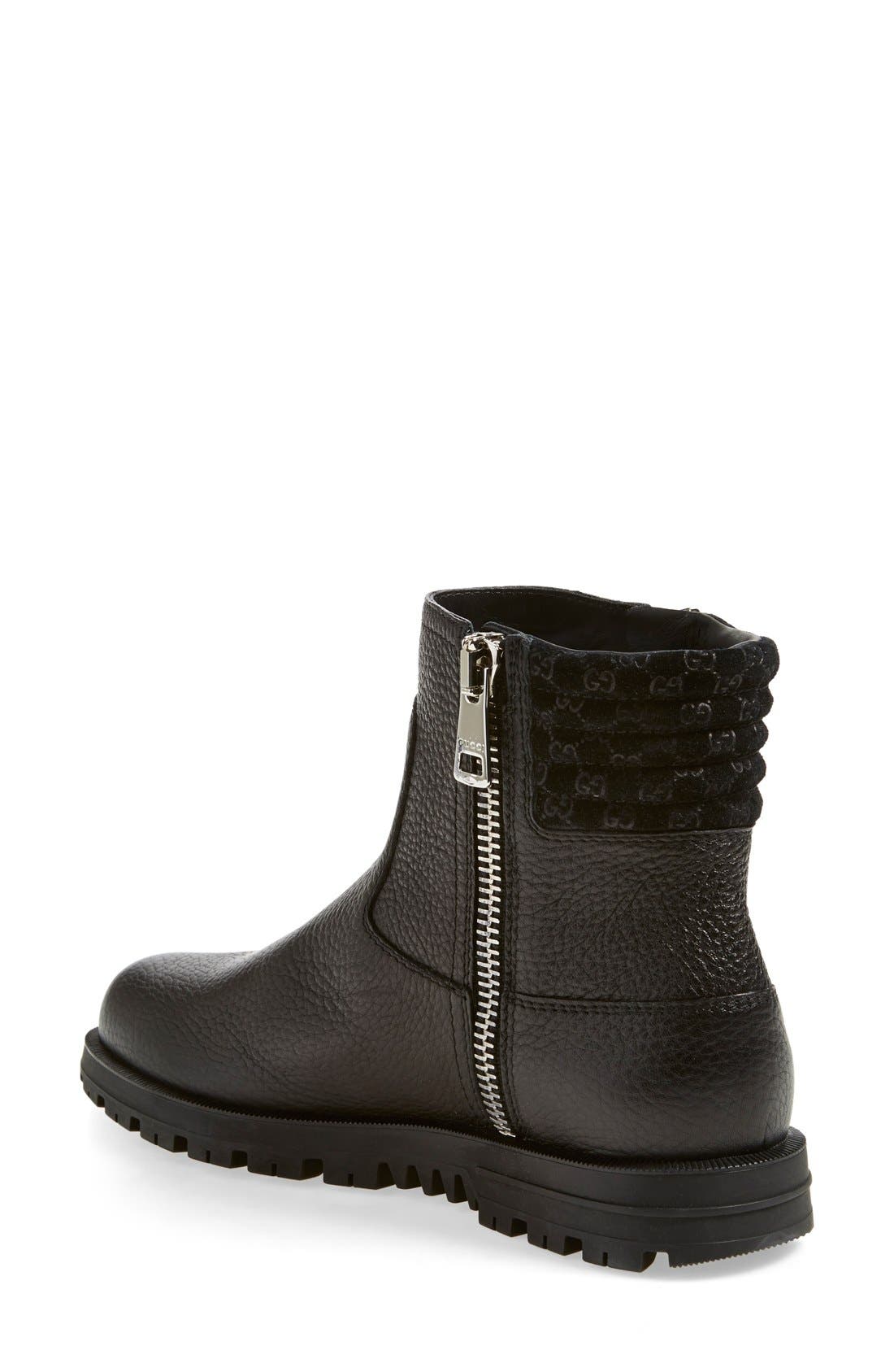 Gucci 'Megura' Round Toe Boot, Alternate, color, 